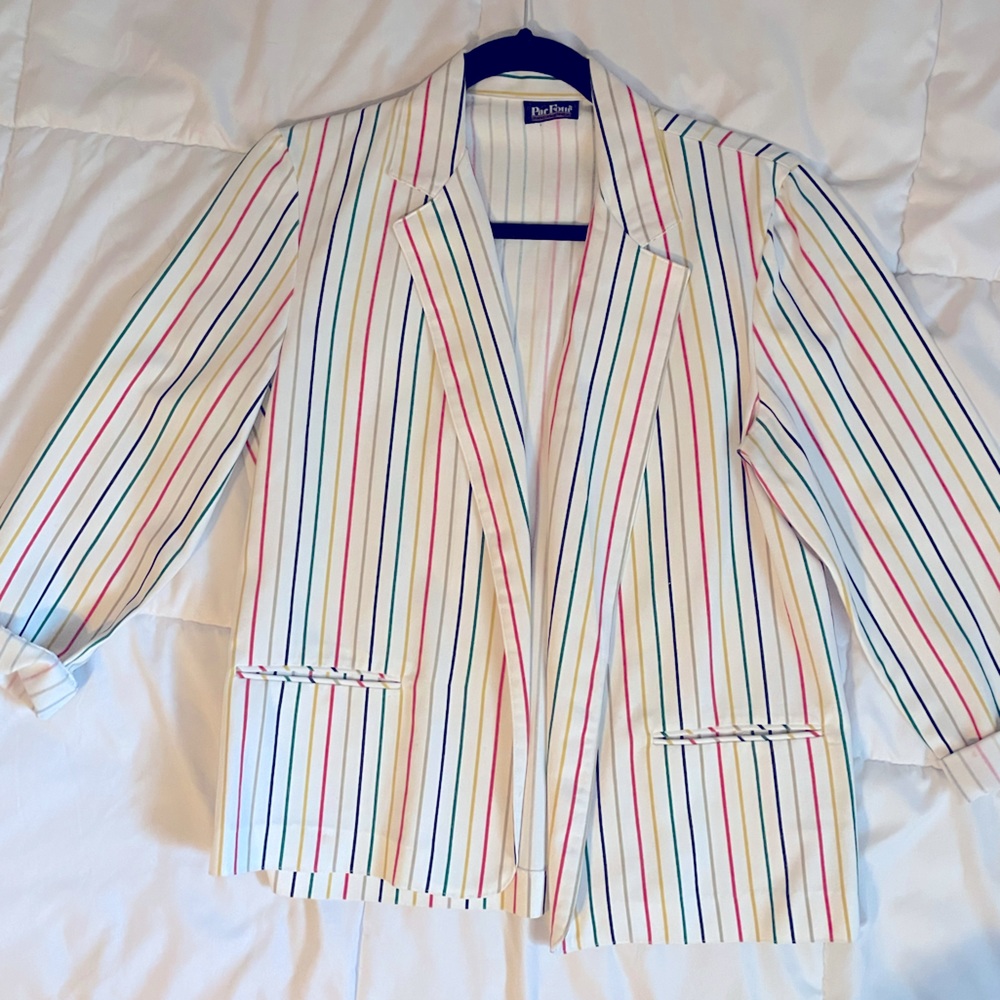PAR FOUR Colorful Stripe Blazer